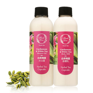 Fresh Line 白茶潔淨潤澤組-白茶精靈沐浴露200ml+白茶精靈身體乳200ml
