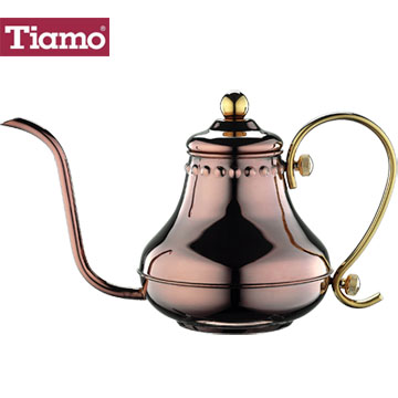 Tiamo 不鏽鋼宮廷式細口壺0.7L-玫瑰金(HA8566)