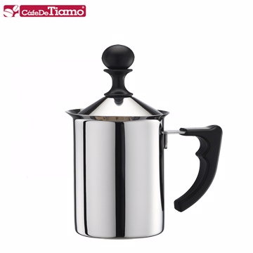 Tiamo 1116不鏽鋼雙層奶泡杯200ml(HA1612)