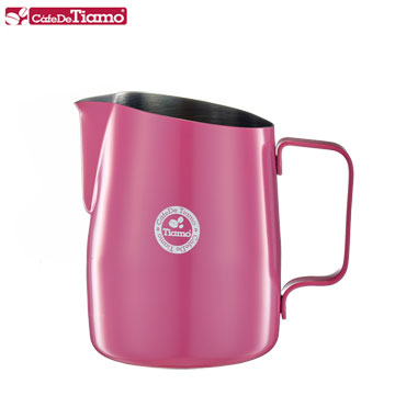 Tiamo 1503A 斜口拉花杯650cc圓口-4色(HC7109)