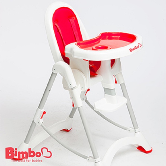 【BIMBO】台灣製造 安全兒童餐椅 - 紅色