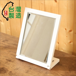 BuyJM淨白實木長型桌上鏡/化妝鏡