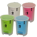 《真心良品》馬卡龍腳踏式垃圾桶(附內桶)1入