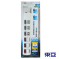 東亞 六開六插延長線TY-122-12尺