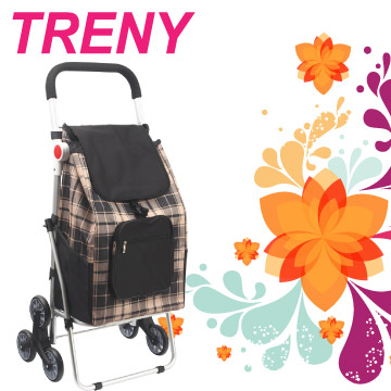 TRENY 鋁合金購物車 - 黑格