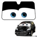日本NAPOLEX 汽車總動員 Cars2 前檔遮陽簾/遮陽板(黑色)