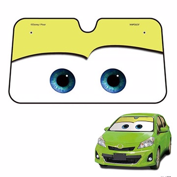 NAPOLEX 汽車總動員 Cars2 前檔遮陽簾/遮陽板(綠)
