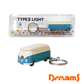 Dreams VW福斯授權LED小巴士鑰匙圈-藍