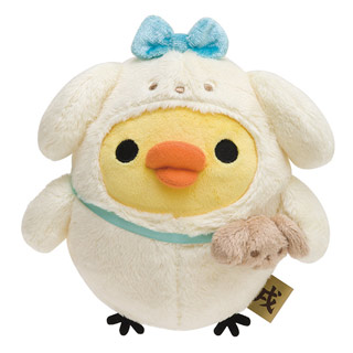 Rilakkuma拉拉熊2018狗年限定毛絨小公仔。小雞款