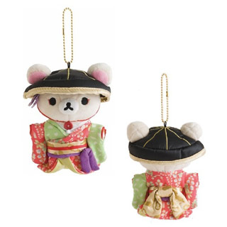 Rilakkuma拉拉熊歌舞伎第二彈限定毛絨吊飾。懶妹款