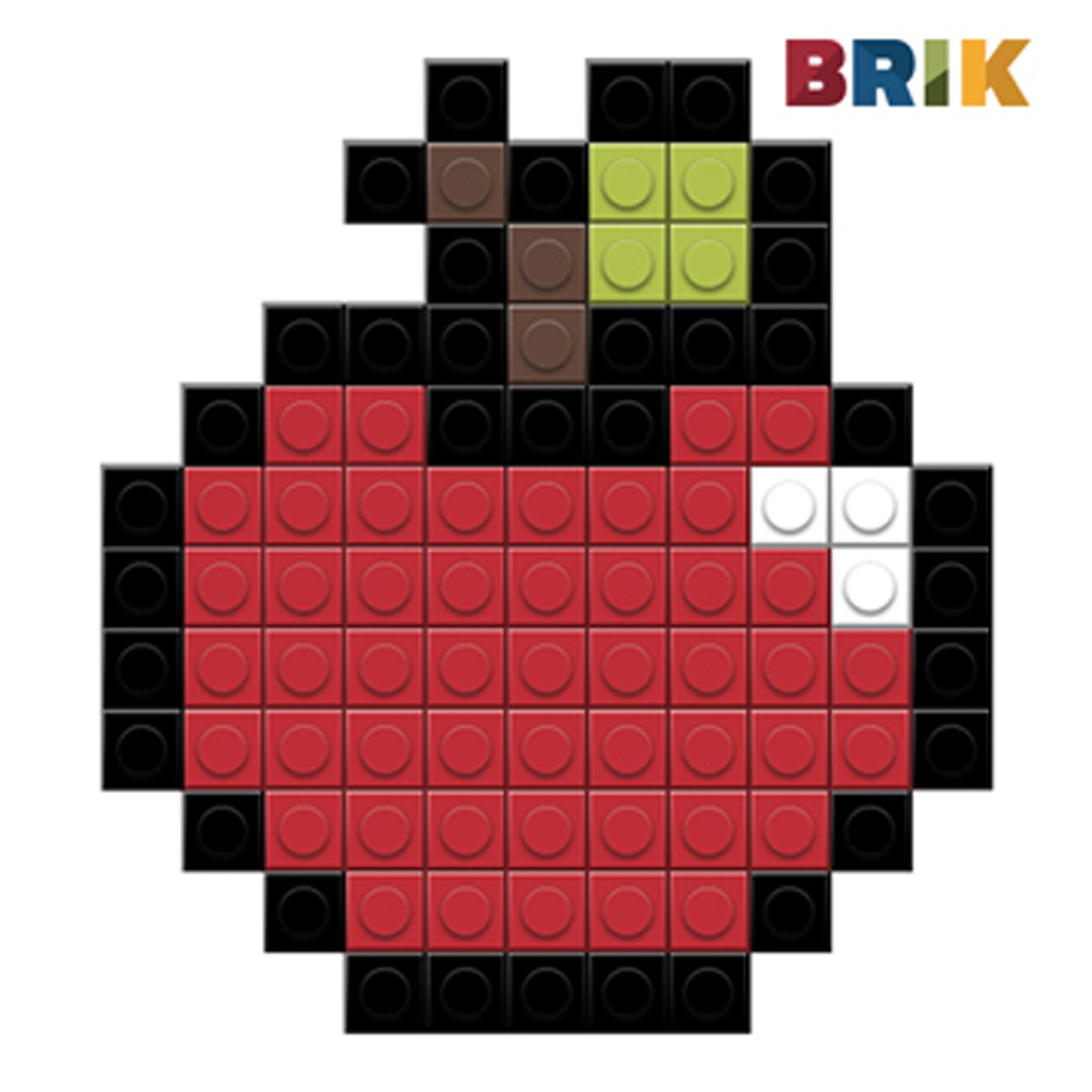 美國Brik 造型積木組- 蘋果