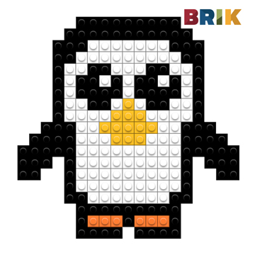美國Brik 造型積木組- 企鵝