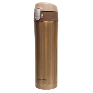 AWANA 附扣彈跳杯420ml(金色)