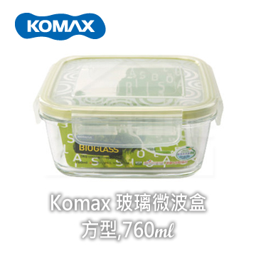 韓國KOMAX正方型微波保鮮盒 - 長春虅 760ml