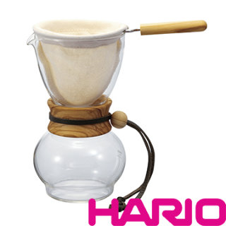 HARIO 濾布橄欖木手沖咖啡壺 3~4杯 DPW-3-OV