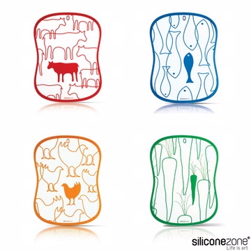 【Siliconezone】施理康四入調理切菜板