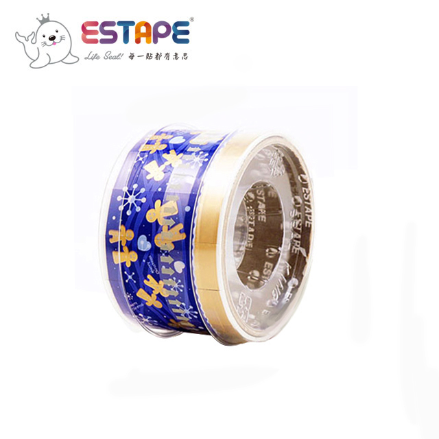 【王佳Seal King】易撕貼ESTAPE (抽取式OPP膠帶/開心薑餅人)
