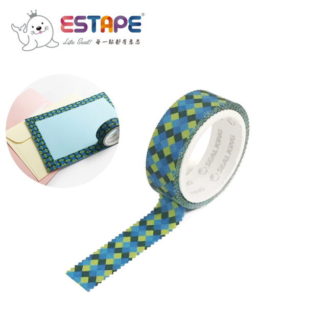 【ESTAPE】幾何系列裝飾膠帶-菱形款(手帳/裝飾/拼貼/標籤/重複貼黏)