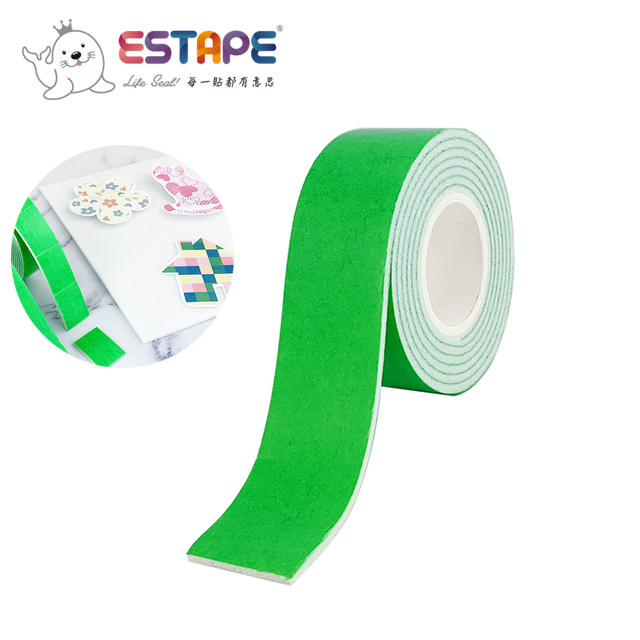【ESTAPE】雙面泡棉膠帶|24mm x 1M(2mm厚度/DIY/手作/美勞/黏貼)