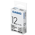 CASIO 【共有9色】標籤機專用色帶-12mm銀底黑字XR-12SR1