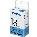CASIO 【共有9色】標籤機專用色帶-18mm藍底黑字XR-18BU1