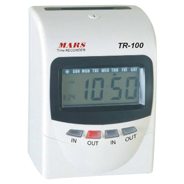 MARS TR-100 【變色螢幕】微電腦打卡鐘