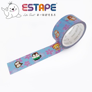 【ESTAPE】Squly 裝飾膠帶|紫櫻祭(18mm x 6M/手帳/裝飾)