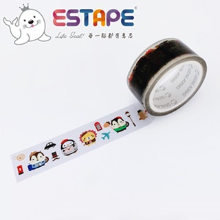【ESTAPE】Squly 裝飾膠帶|漫步英倫(18mm x 6M/手帳/裝飾)