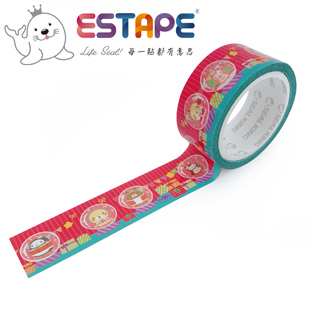 【ESTAPE】Squly 裝飾膠帶|交換禮物(18mm x 6M/手帳/裝飾)