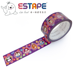 【ESTAPE】Squly 裝飾膠帶|創意變裝(18mm x 6M/手帳/裝飾)