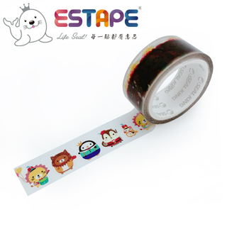 【ESTAPE】Squly 裝飾膠帶|歡樂遊行(18mm x 6M/手帳/裝飾)