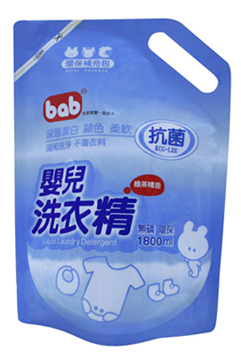 培寶嬰兒洗衣精補充包綠茶-1800ml