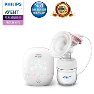 【幸福超值組】PHILIPS AVENT單邊電動吸乳器+玻璃防脹氣奶瓶120ml x2+快速食品加熱器