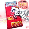【HELLO KITTY】凱蒂貓KISS熱火兒童睡袋-奔馳腳踏車篇(4*5尺)