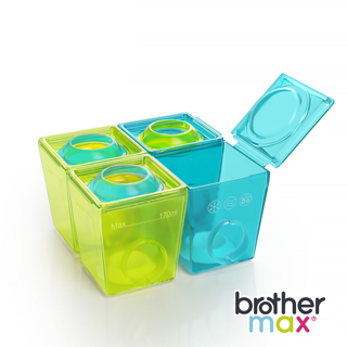 英國【Brother Max】冰磚王 - 副食品分裝盒(大號 4 盒)