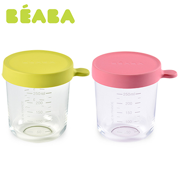 【奇哥】BEABA 玻璃副食品儲存罐-250ml(2色選擇)