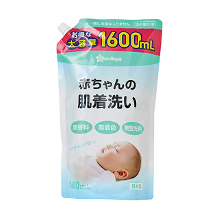 日本【西松屋】Smart Angel 嬰兒專用洗衣精超大容量補充包 (1600ml)