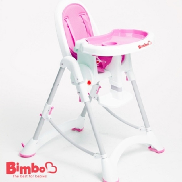 【BIMBO】台灣製造 安全兒童餐椅 - 粉紅