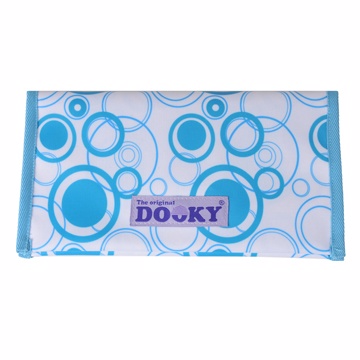 荷蘭DOOKY 嬰兒尿布紙巾收納包 / 藍色圈圈