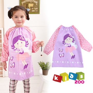 【kids zoo】童趣棉質長袖畫畫衣_蝴蝶仙子