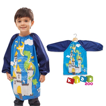 【kids zoo】童趣棉質長袖畫畫衣_城堡