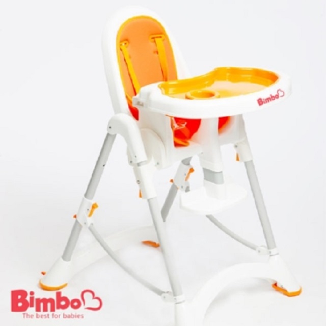 【BIMBO】台灣製造 安全兒童餐椅 - 澄