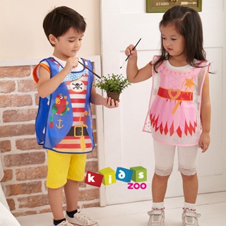 【kids zoo】長版童趣兒童EVA防水防污圍兜