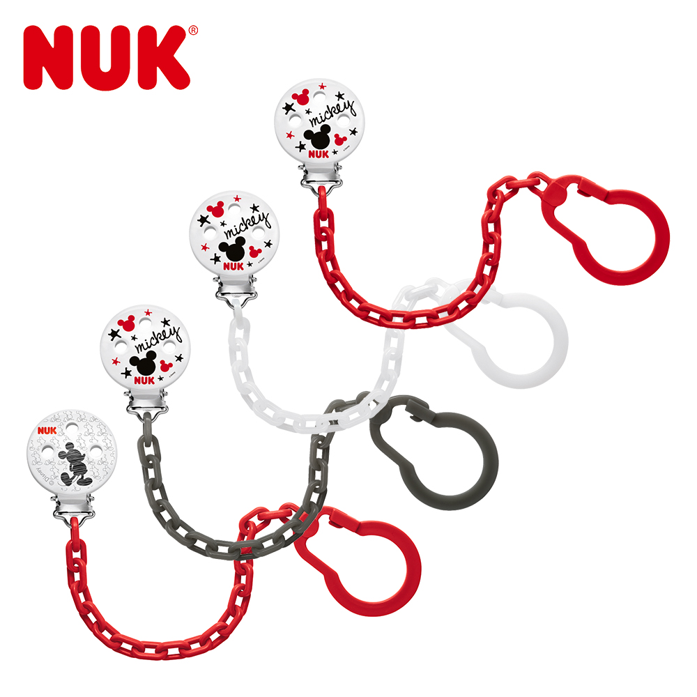 【NUK】米奇安撫奶嘴鍊(1個)