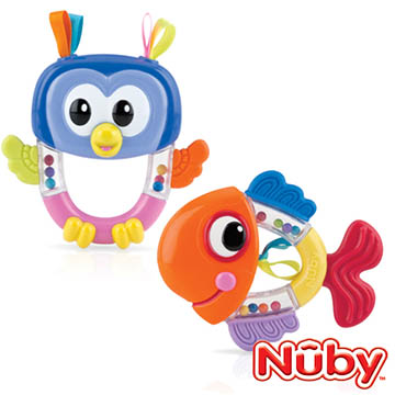 Nuby 固齒玩具-可愛動物 (顏色款式隨機出貨)