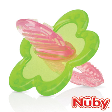 Nuby 固齒玩具(粉綠)