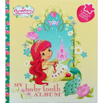 美國 Baby tooth album 乳牙/乳齒保存盒 單CD精裝版-草莓公主(1506)