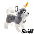 STEIFF德國金耳釦泰迪熊 - Husky 哈士奇 (經典鑰匙圈/吊飾)