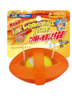 DoggyMan 犬用水晶橡膠網球玩具-橄欖球