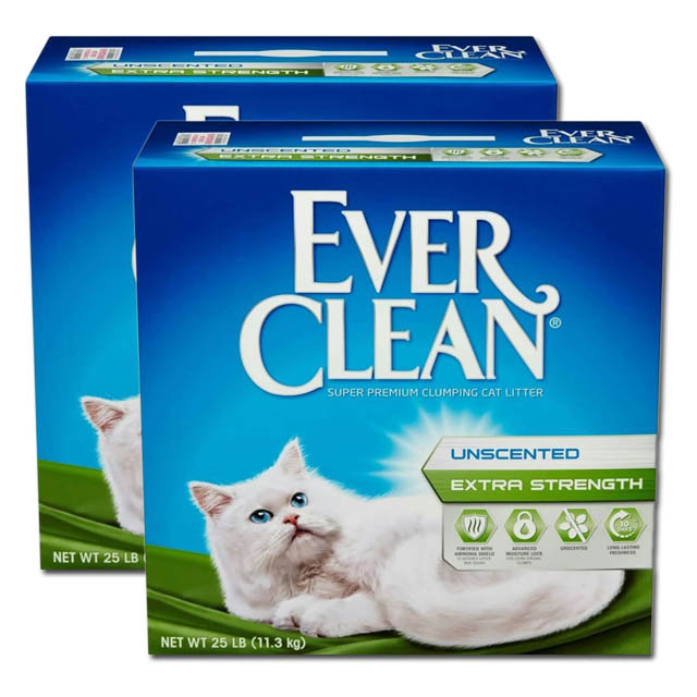 【藍鑽EverClean】低過敏結塊貓砂(藍標)25LBx2入